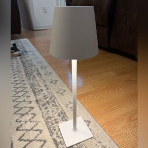white LED rechargeable desk lamp